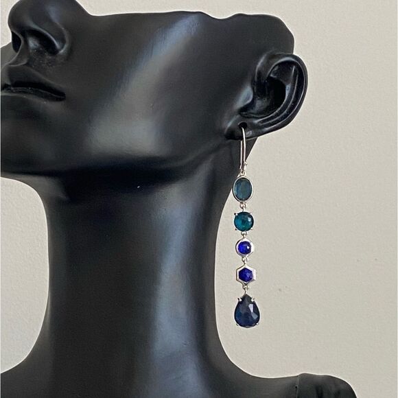 Ippolita Jewelry - Vintage Ippotita 5 Tier Wonderland Earrings Deep Sea Blue
